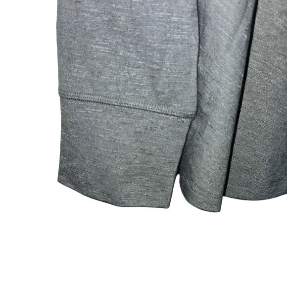 Xersion Gray Long Sleeve Knot Front Pullover Top Women’s Loose Fit - Picture 4 of 14